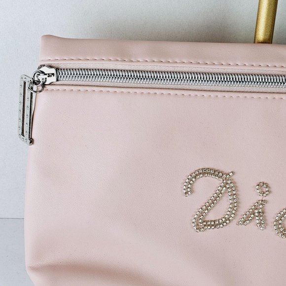 Dior Beaute, Christian Dior Pink Beaded Clutch Make-up Bag Handbag, NWOT - Picture 5 of 12
